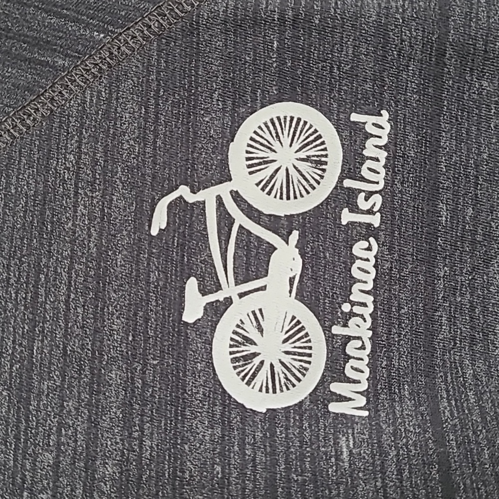Girls Small Mackinac Island Gray Quarter-Zip Athletic Lightweight Pull over